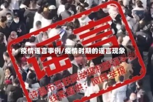 疫情谣言事例/疫情时期的谣言现象