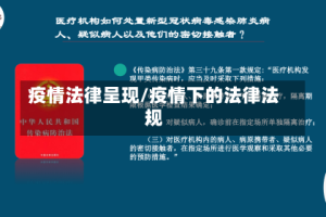 疫情法律呈现/疫情下的法律法规