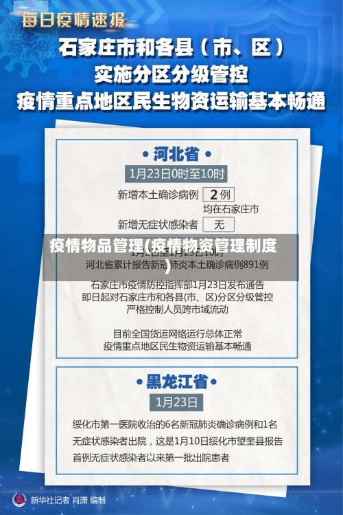 疫情物品管理(疫情物资管理制度)-第1张图片