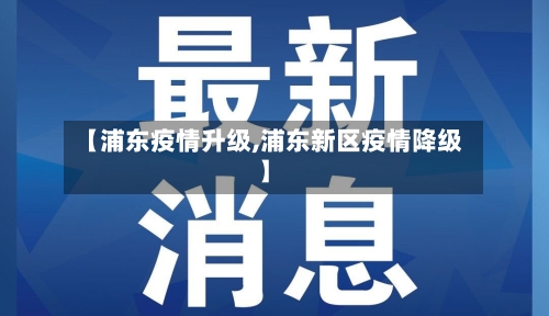 【浦东疫情升级,浦东新区疫情降级】-第2张图片