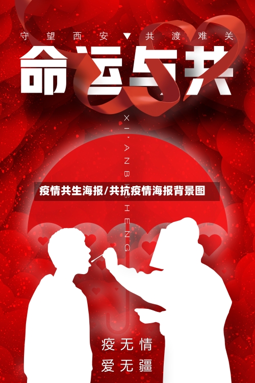 疫情共生海报/共抗疫情海报背景图-第3张图片