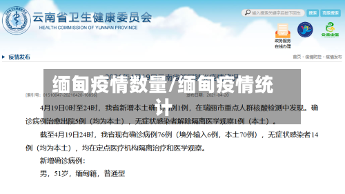 缅甸疫情数量/缅甸疫情统计-第1张图片