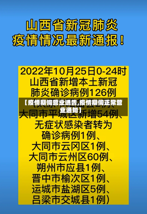 【疫情期间营业通告,疫情期间正常营业通知】-第2张图片